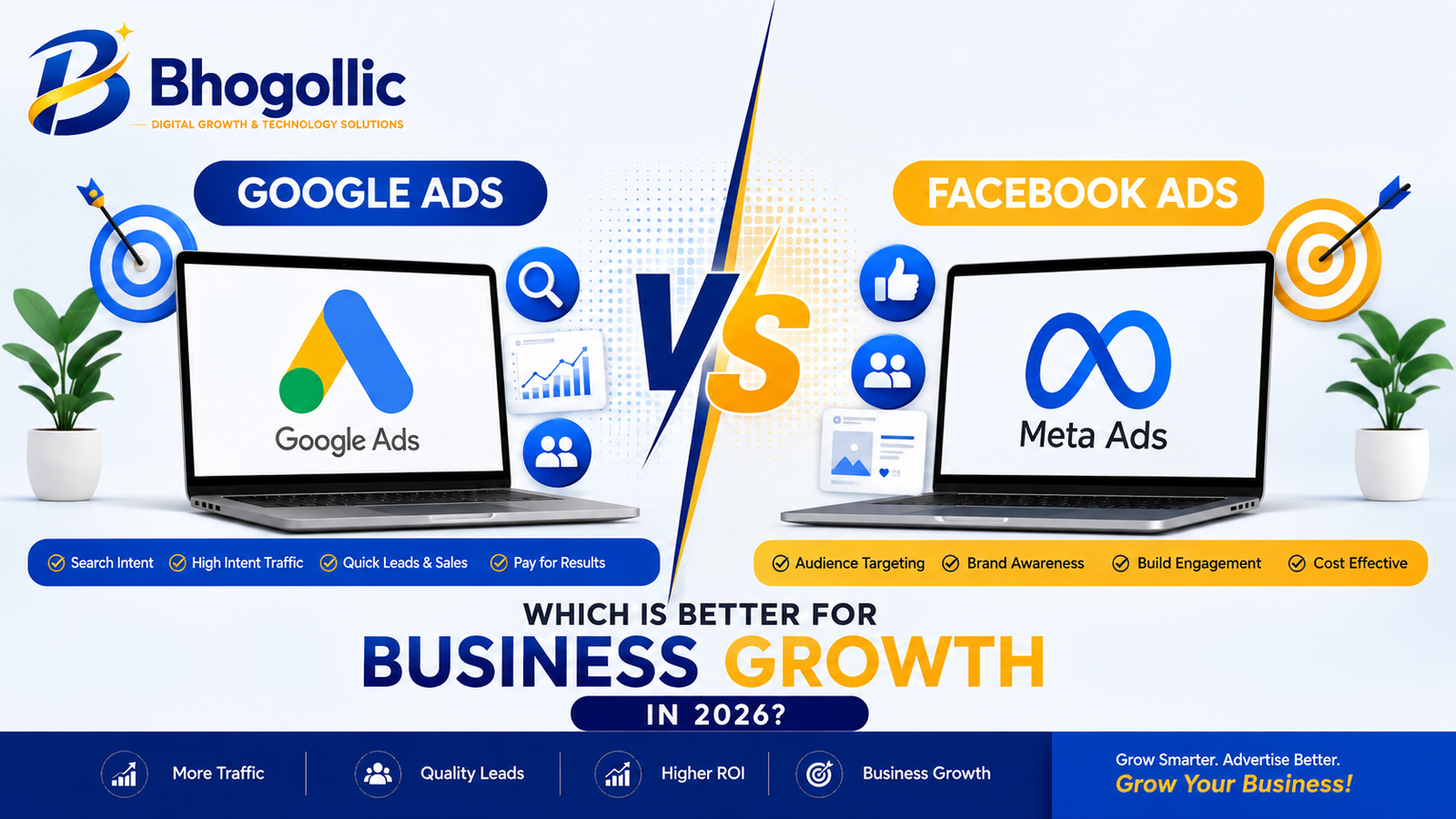 Google Ads vs Facebook Ads: Which Is Better for Business Growth in 2026?